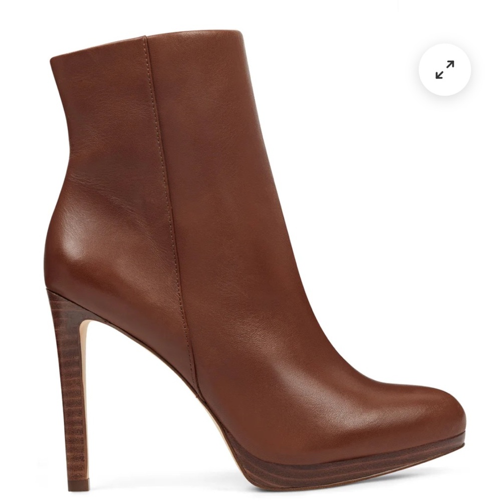 Nine West Chestnut Heeled Ankle Boots